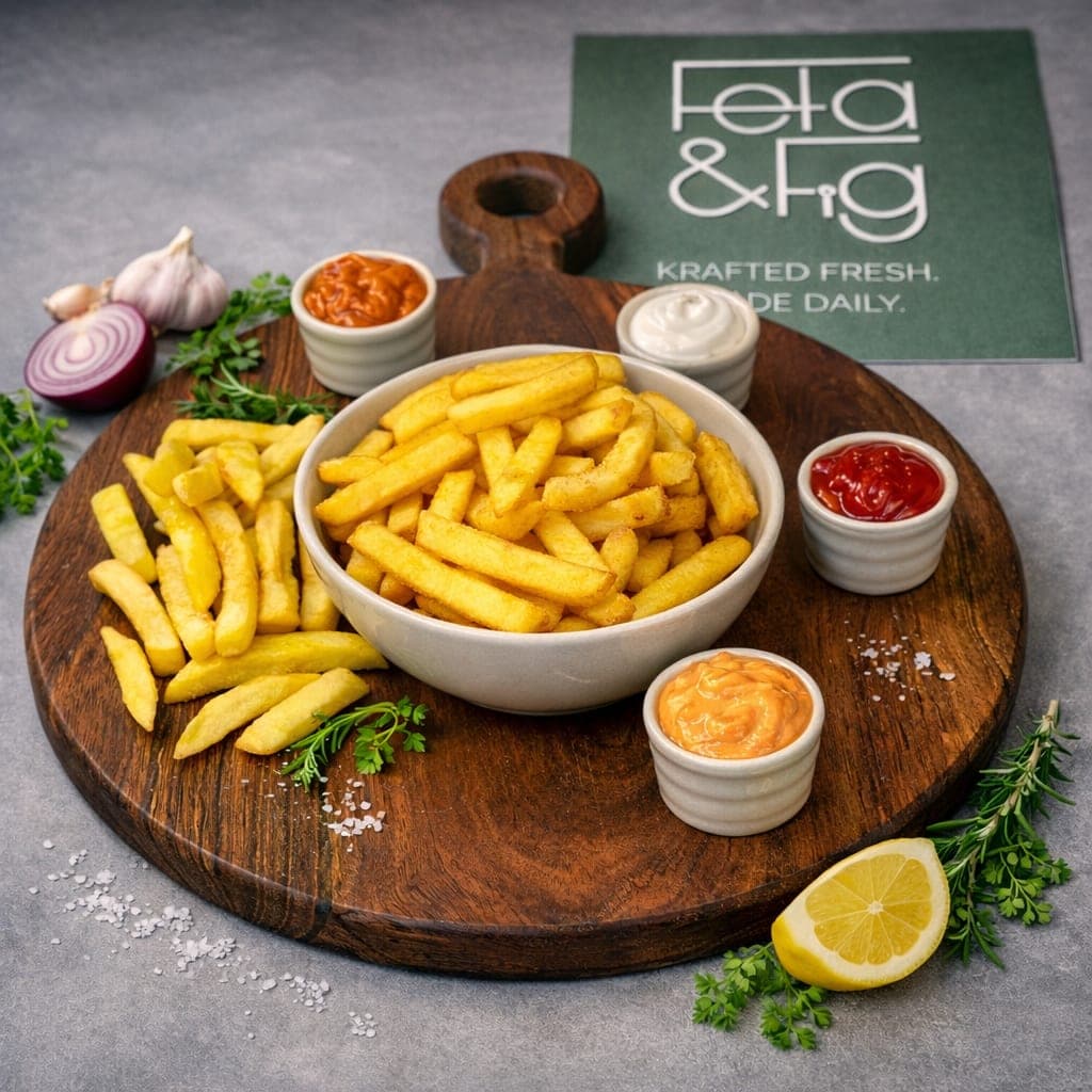 Crispy golden fries